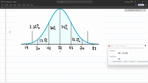 the-scores-on-college-entrance-exam-have-an-approximate-bell-distribution-with-mean-u-52-points-and-standard-deviation-0-il-points-let-x-represent-random-score-on-college-entrance-exam-a-dra-15097
