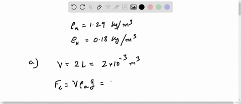 a-calculate-the-buoyant-force-in-n-on-a-200-l-helium-balloon-____-n-upward-b-given-the-mass-of-the-rubber-in-the-balloon-is-200-g-what-is-the-net-vertical-force-in-n-on-the-balloon-if-it-is-77536