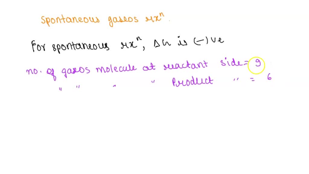 SOLVED: The image represents a spontaneous, gaseous reaction at a ...