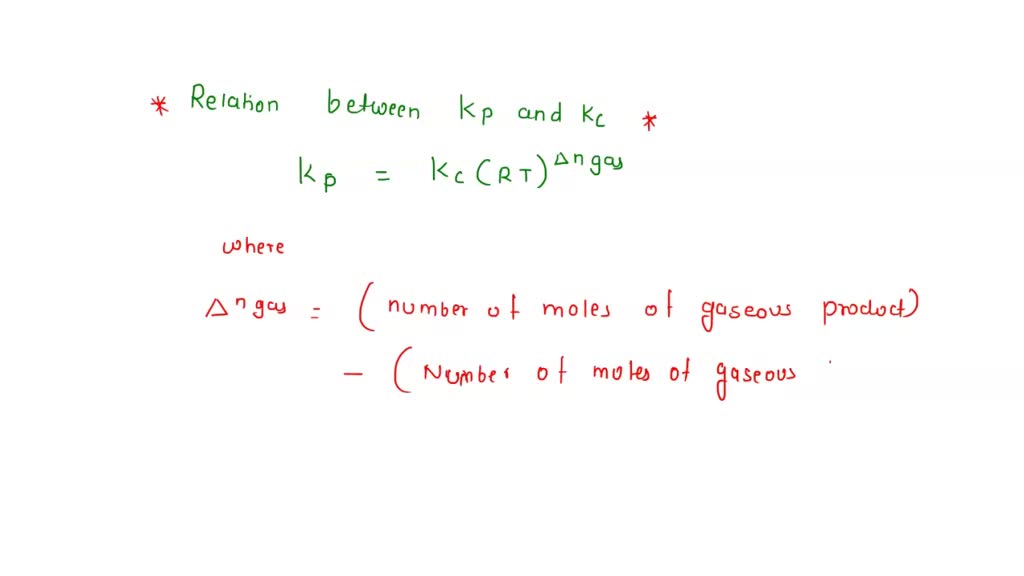 SOLVED Text Select the reaction for which Kp Kc. 2NO g N2 g