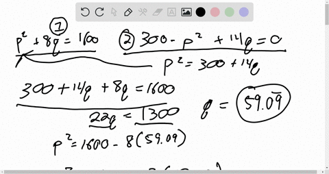 if-the-demand-function-for-a-commodity-is-given-by-the-equation-p2-8q-1600-and-the-supply-function-is-given-by-the-equation-300-p2-14q-0-find-the-equilibrium-quantity-and-equilibrium-price-r-87234