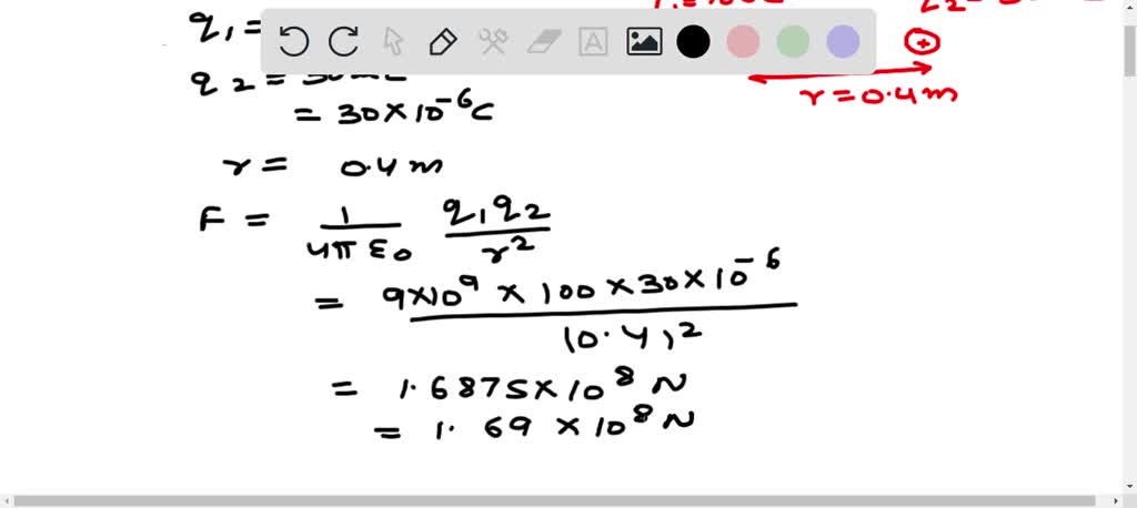 SOLVED: Two positively charged spheres are separated by 0.40 meters ...