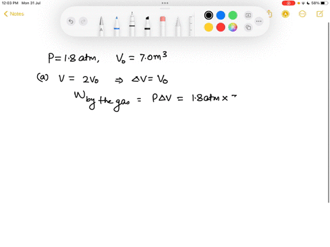 gas-in-a-container-is-at-a-pressure-of-18-atm-and-a-volume-of-70-m3-what-is-the-work-done-on-the-gas-if-it-expands-at-constant-pressure-to-twice-its-initial-volume-what-is-the-work-done-on-the-gas-i-2