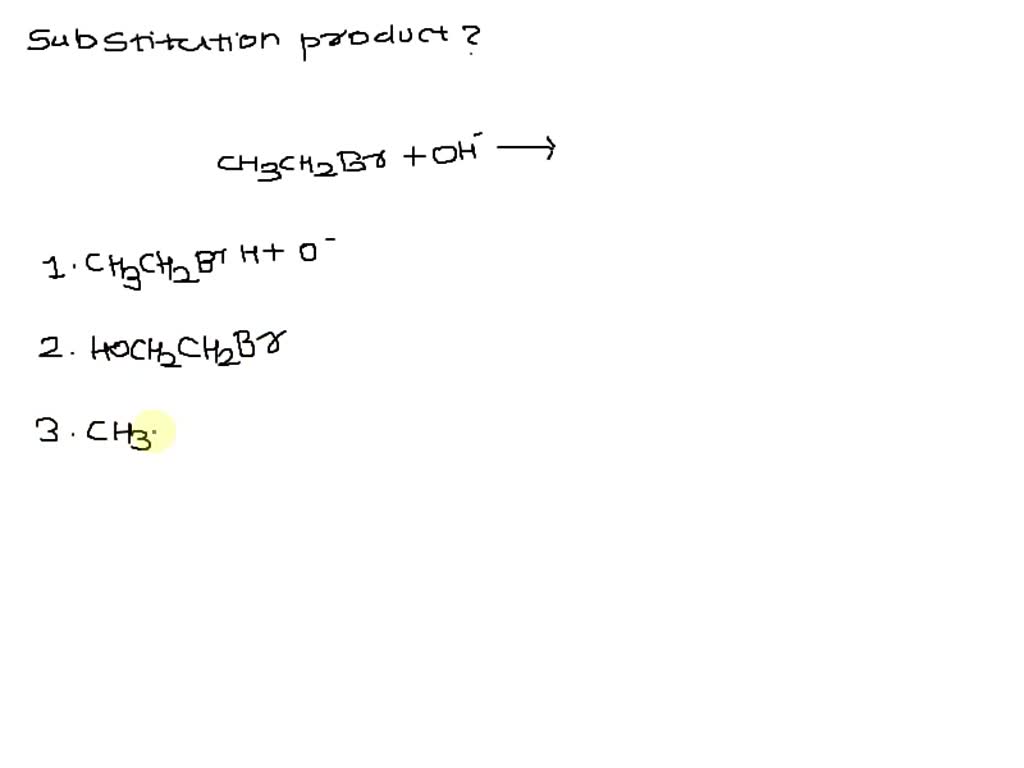 SOLVED: CH3CH2OH + HCL ——> CH3CH2Cl + H2O A) OH- B) H2O C) CH3CH2+ D ...