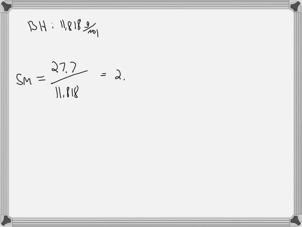 Solved calculate the molecular formula for a compound with an