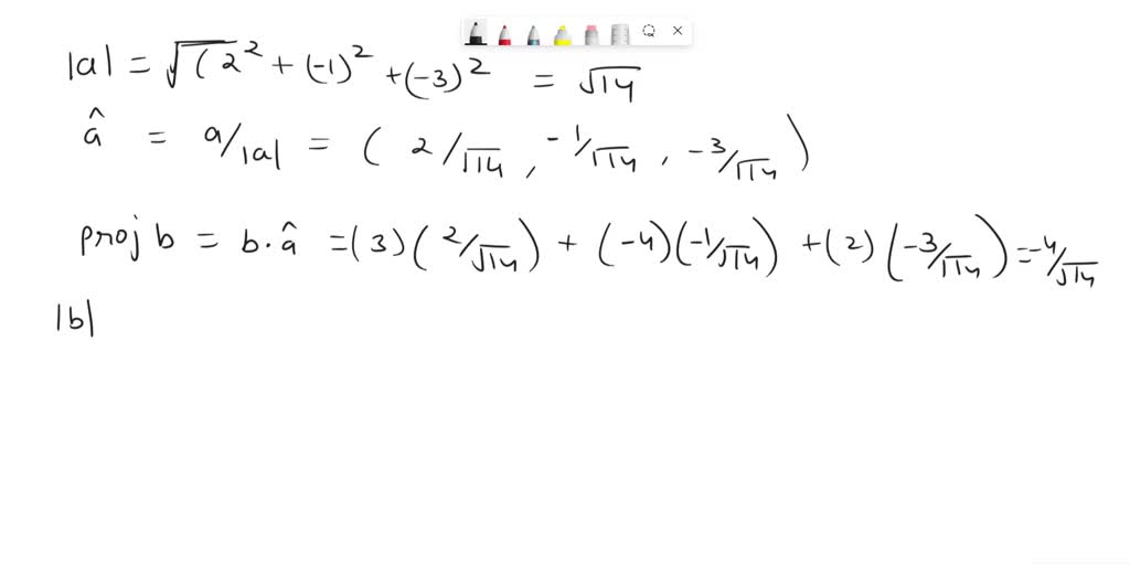 VIDEO solution: (a) Describe what can be deduced if the scalar product ...