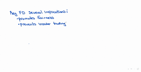 what-are-the-implications-of-regulation-fd-reg-fd-prohibits-a-firms-managers-from-disclosing-relevant-information-to-individual-investors-earlier-than-institutional-investors-reg-fd-prevents-a-firms-m
