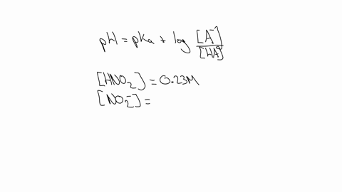 calculate-the-ph-of-a-solution-that-is-0230-m-in-nitrous-acid-hno2-and-0270-m-in-potassium-nitrite-kno2-the-acid-dissociation-constant-of-nitrous-acid-is-450-10-4-81637