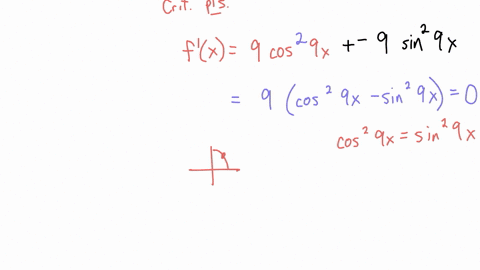 find-the-critical-points-of-the-following-function-fxsin9xcos9x
