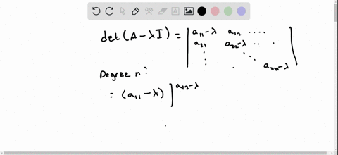 prove-that-the-characteristic-polynomial-of-an-n-times-n-matrix-a-has-degree-n-and-that-the-coeffici-34877