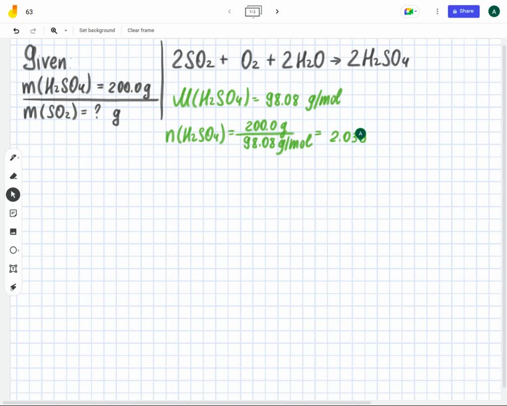 SOLVED: What is the minimum mass of sulfur dioxide necessary to produce