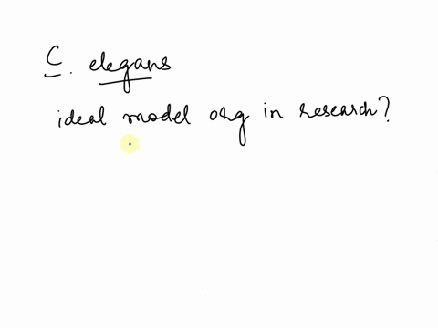 give-four-detailed-reasons-why-c-elegans-is-included-in-the-list-of-model-organisms-used-widely-in-research-and-in-developmental-biology-in-particular-in-each-of-your-answers-describe-a-trai-98326
