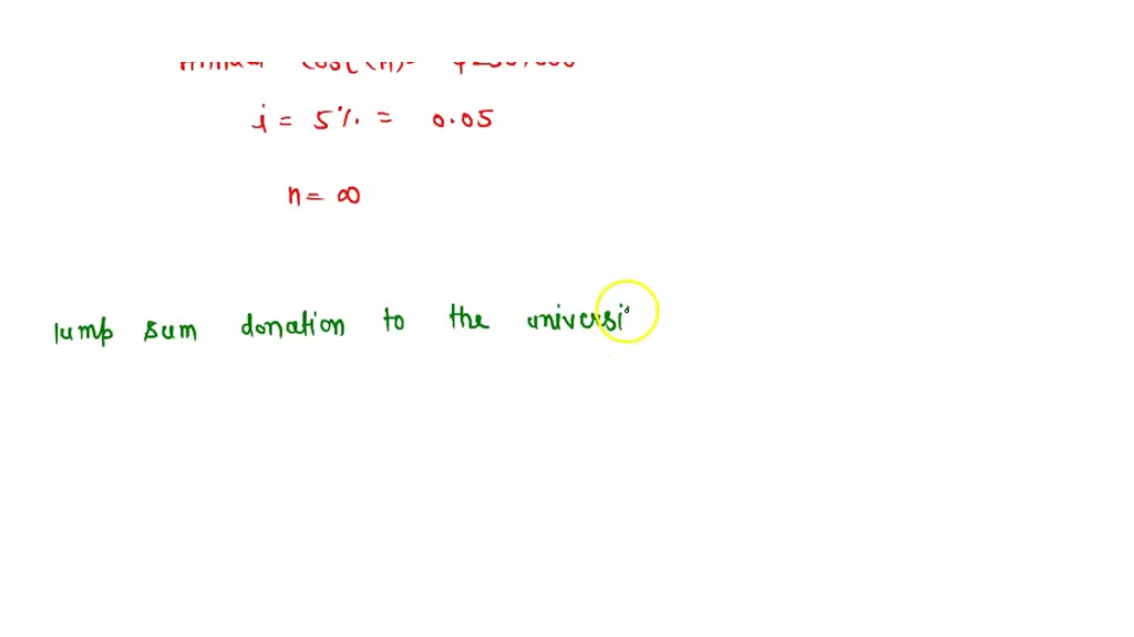 SOLVED Dr. Fog E. Professor is retiring and wants to endow a chair of