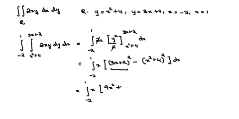 use-the-region-r-to-evaluate-the-double-integral-2x-dx-dy-r-bounded-by-ysxl4y3x2x-2-x-243-243-241-45138