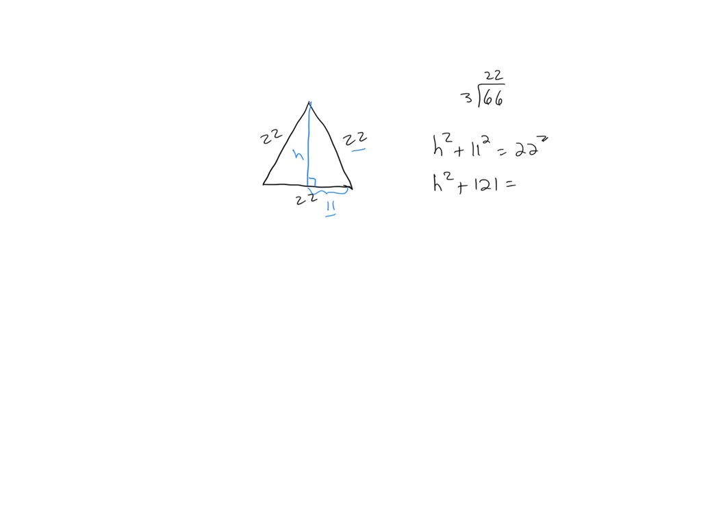 SOLVED: Find the height of an equilateral triangle whose perimeter is ...