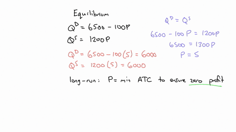 suppose-that-you-are-given-the-following-information-about-a-particular-industry-the-market-demand-is-given-by-the-following-formula-qd6500100pqd6500100p-the-market-supply-is-given-by-the-fo-58454