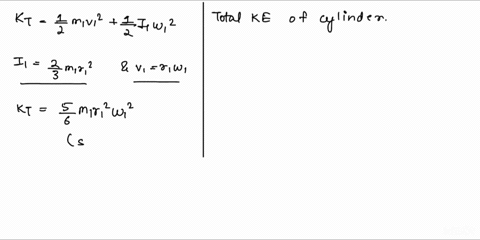 a-spherical-shell-of-radius-209-cm-and-a-cylinder-of-radius-922-cm-are-rolling-without-slipping-along-the-same-floor-the-two-objects-have-the-same-mass-if-they-are-to-have-the-same-total-kin-84438