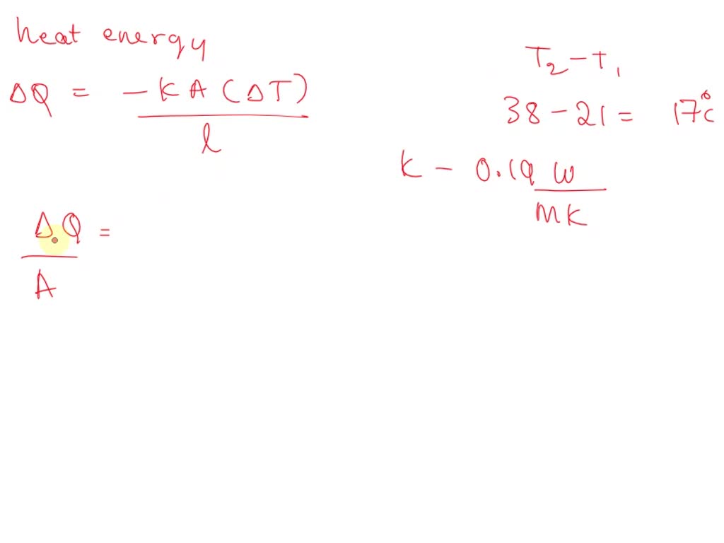 SOLVED Determine the steady state rate of heat transfer per unit area