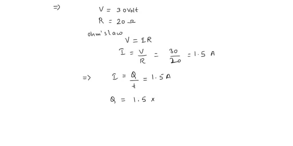 SOLVED: a current flows through a resistor of resistance value 20 ohms ...