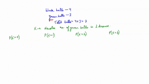 from-a-box-containing-4-black-balls-and-3-green-balls-3-balls-are-drawn-in-succession-each-ball-being-replaced-in-the-box-before-the-next-draw-is-made-find-the-probability-distribution-for-t-68135