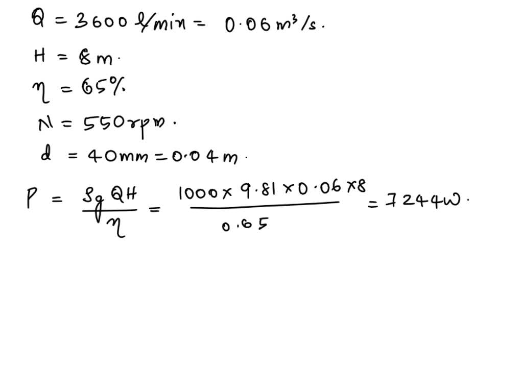 SOLVED A 1750rpm 25horsepower constantspeed endsuction chilled