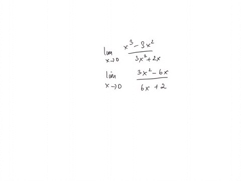 use-lhopitals-rule-to-find-the-given-limits-limx0-x3-3x2-3x2-2x