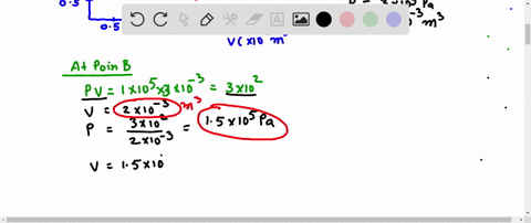 student-gives-the-following-description-of-a-thermodynamic-cycle-though-which-sample-of-an-ideal-monatomic-g15-walen-initially-the-gas-has-folume-0-10-j-m-and-pressure-of-105-pa-the-gus-is-c-38196