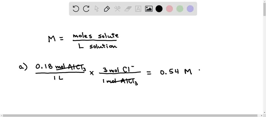 SOLVED: Calculate the molarity of a Al(ClO4)3 solution prepared by ...