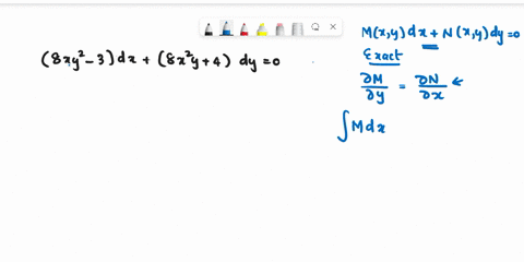 1-point-solve-the-following-differential-equation-8xy2-3dx-8x2y-4dy-0-4x2yn2-3x4x2yn2-constant-help-formulas-23645