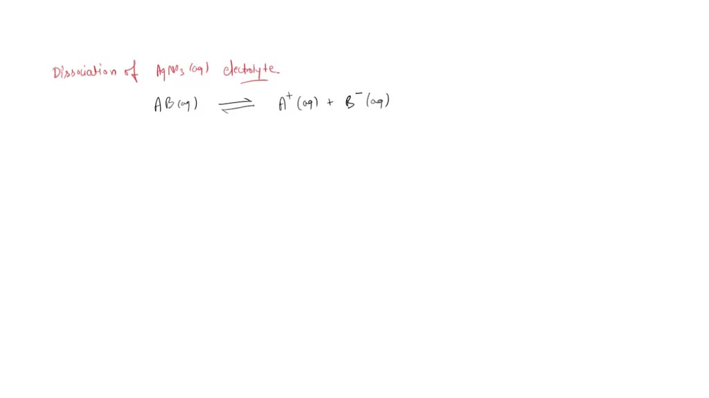 SOLVED: Complete this equation for the dissociation of the electrolyte ...