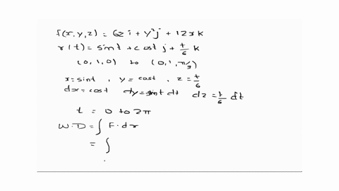 find-the-work-done-by-the-force-field-fxy2-6zi-ylj-12xk-moving-particle-along-the-curve-rt-sin-ti-costj-k-from-010-to-013-04141