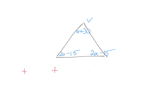 the-measure-of-the-vertex-angle-of-an-isosceles-triangle-isa30-the-base-angles-each-measure-2a-15-what-is-the-measure-in-degrees-of-one-of-the-base-angles-a-36-degrees-45-degrees-c-57-degree-81443