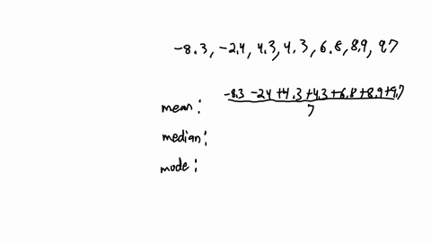 find-the-mean-the-median-and-the-modes-if-any-for-the-given-data-round-noninteger-means-to-the-nearest-tenth-if-there-is-more-than-one-mode-enter-your-answer-as-a-comma-separated-list-if-an-answer-doe