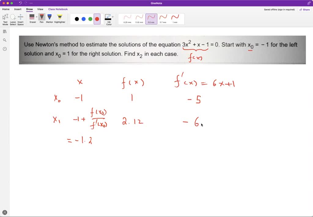 Solved Use Newtons Method To Estimate The Solutions Of The Equation