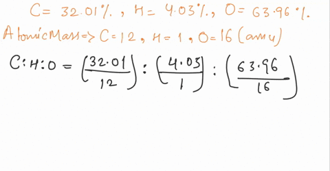the-percent-composition-by-mass-of-some-compounds-is-3201-c-403-h-and-6396-o-given-that-the-molecular-mass-of-the-same-compound-is-150-amu-determine-its-a-empirical-formula-b-molecular-formu-64099