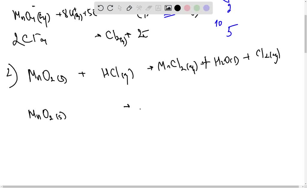 SOLVED: Balance the following redox equations: (show step by step ...