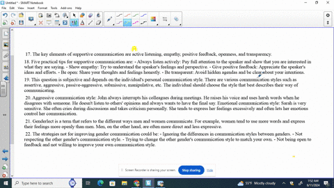 17-what-are-the-key-elements-of-supportive-communication-a-active-listening-empathy-positive-feedback-openness-and-transparen-b-passive-listening-empathy-positive-feedback-openness-c-active-listening