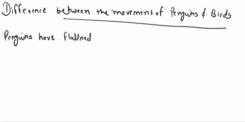 how-is-the-movement-of-penguin-different-from-that-of-other-birds-88782