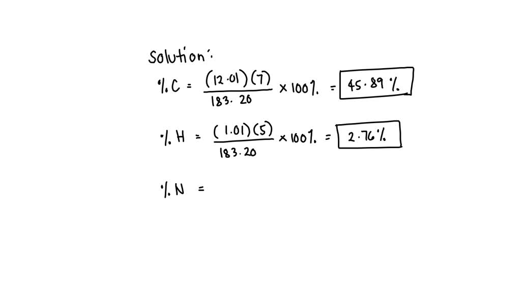 SOLVED Saccharin has a formula of C7H5NO3S (molar mass = 183.20 g/mol