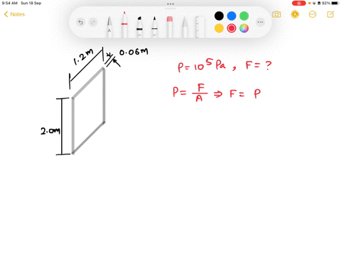 a-door-of-dimension-2m12m006m-is-acted-upon-by-a-certain-force-due-to-air-inside-the-room-whose-pressure-is-105pa-the-magnitude-of-the-force-in-31801