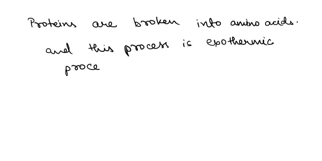 SOLVED The picture represents a protein in the stomach being broken