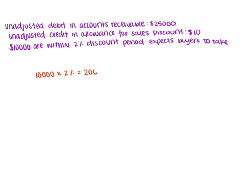 journal-entrythe-company-has-an-unadjusted-debit-balance-in-accounts-receivable-of-25000-and-an-unadjusted-credit-balance-of-10-in-allowance-for-sales-discounts-as-of-december-31-of-the-2500-82757