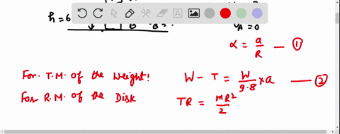 an-object-with-a-weight-of-500-mathrmn-is-attached-to-the-free-end-of-a-light-string-wrapped-aroun-5-61063