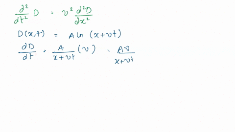 32-ii-show-by-direct-substitution-that-the-following-functions-satisfy-the-wave-equation-a-dxt-alnx-vt-b-dxt-x-vt-09332