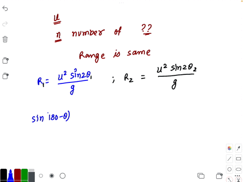 for-a-given-initial-speed-of-an-ideal-projectile-there-is-are-______-launch-angles-for-which-the-ran-93805