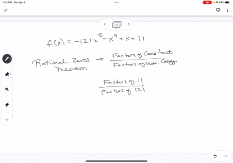 use-the-rational-zeros-theorem-to-list-the-potential-rational-zeros-of-the-polynomial-function-do-not-attempt-to-find-the-zeros-flx-121x5-_x-x11-find-the-potential-rational-zeros-choose-the-67464