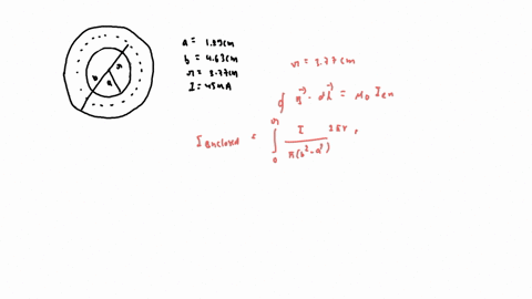 consider-the-cylindrical-conductor-with-hollow-center-and-copper-walls-of-thickness-b-a-as-shown-the-radii-of-the-inner-and-outer-walls-are-and-respectively-and-the-current-is-uniformly-spre-15502