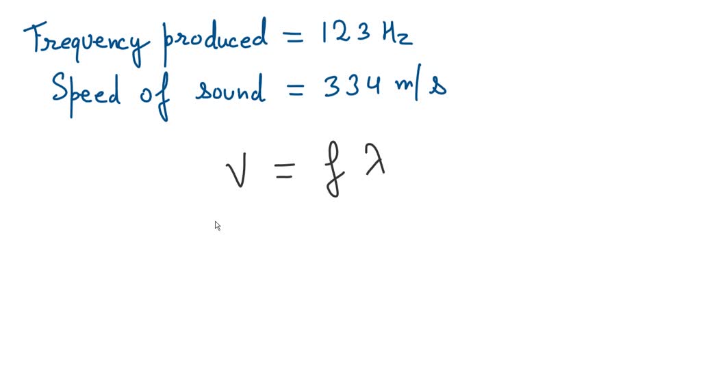 SOLVED: cicadas produce a sound that has a frequency of 123 Hz. what is ...