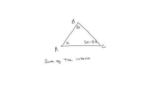 the-degree-measures-of-the-angles-of-abc-are-represented-by-x-3x-and-5x-54-calculate-the-value-of-x-85936