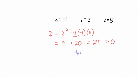 consider-the-following-quadratic-equation-x23x50-use-the-discriminant-b24ac-to-determine-the-number-of-solutions-of-the-given-quadratic-equation-then-solve-the-quadratic-equation